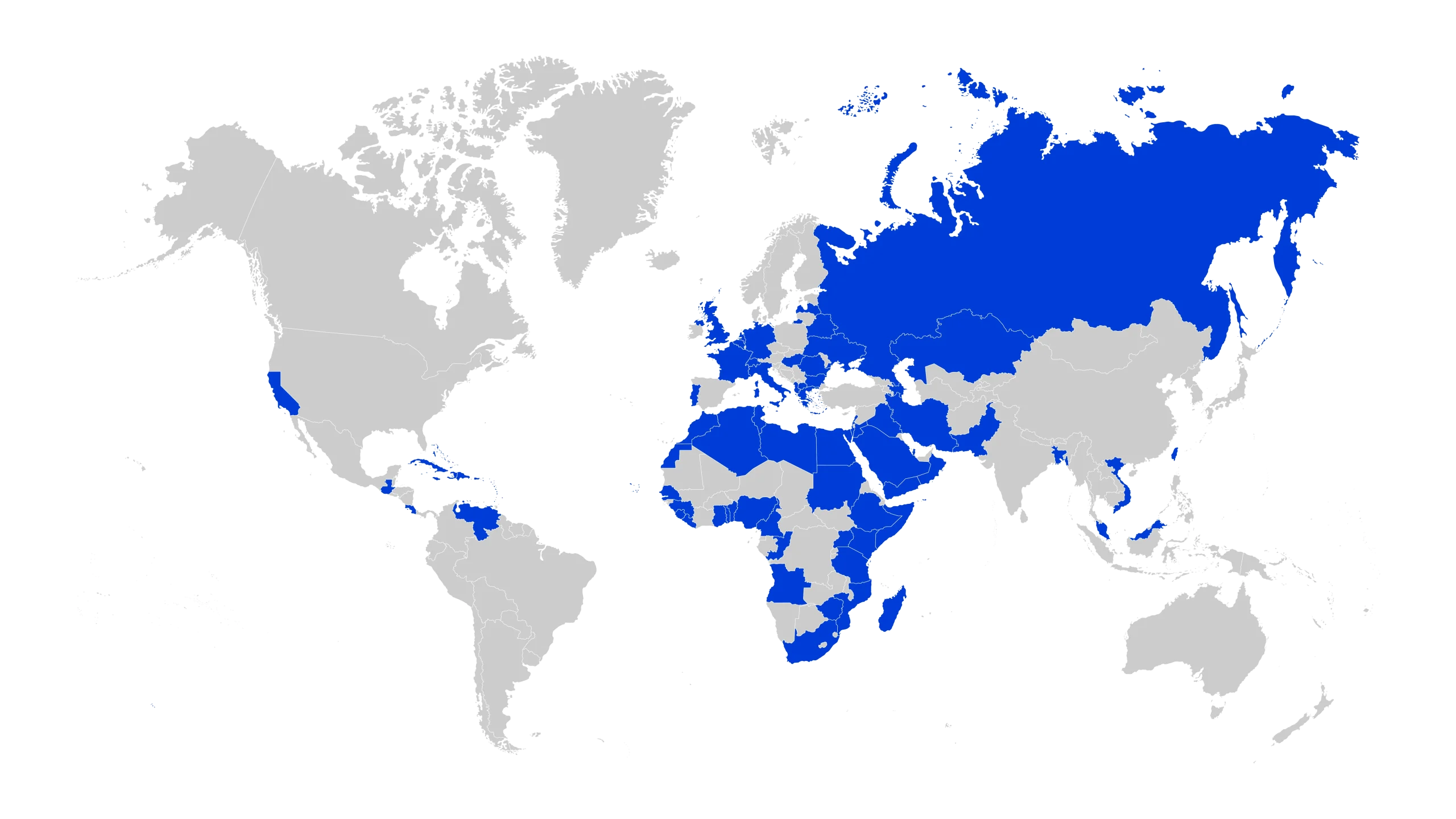 representation of Gutherm installations around the world