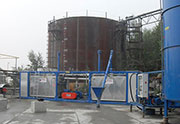 Modified bitumen production plant, type PMB15, while working.o