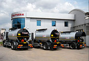 Homologated emulsion spraying machines, capacity from 4,000 to 15,000 litres with 2 sections, type SPE/MP