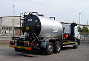 Modified bitumen spraying machine, ADR homologated,type SPBM/MP with rear engine and thermal oil boiler