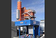 Impianto per produzione emulsione cationica e anionica, serie COMPACT; da 5.000 lt con silos da 5.000 lt nella parte superiore
